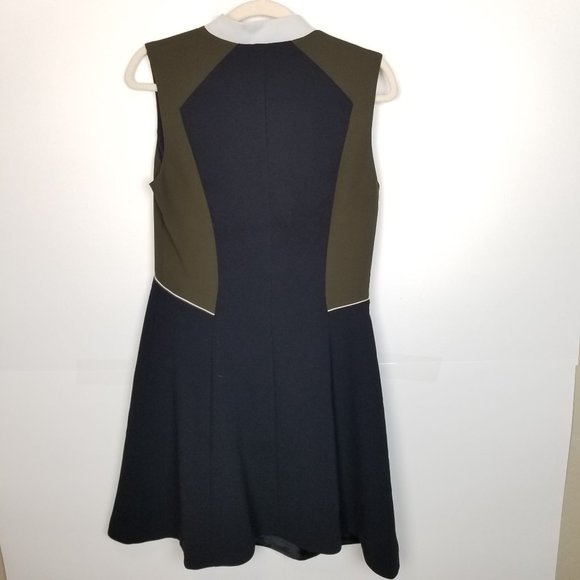 Cue Women's Size 10 Sleeveless Black Knee-Length F - Picture 7 of 7